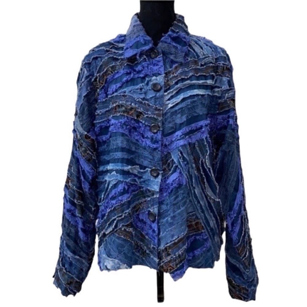 Women's PatchWork Blue Jacket
